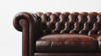 Obraz premium Classic leather sofa detail