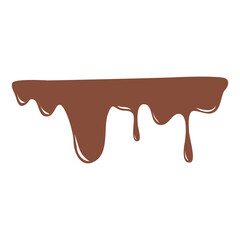 chocolate melt fluid transparent background element