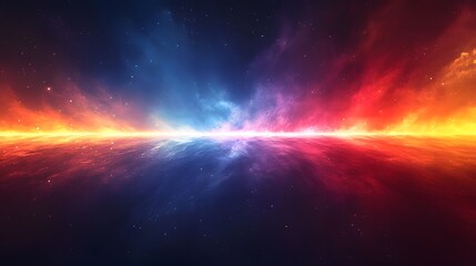 Obraz premium a brightly colored space with a bright light shining through the center