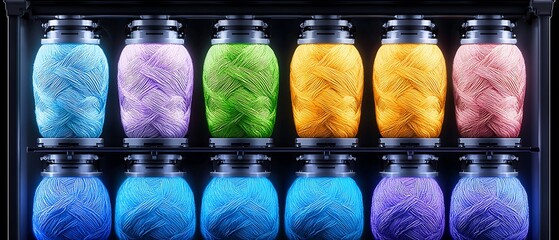 Colorful Yarn Dispensing Machine