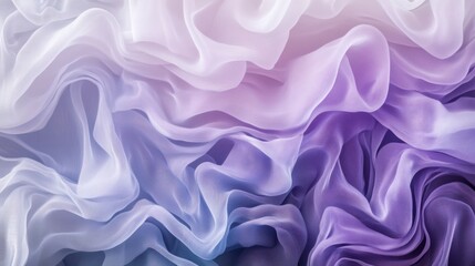 Obraz premium Abstract Ombre Silk Fabric Texture: A Dreamy Purple and Lavender Gradient