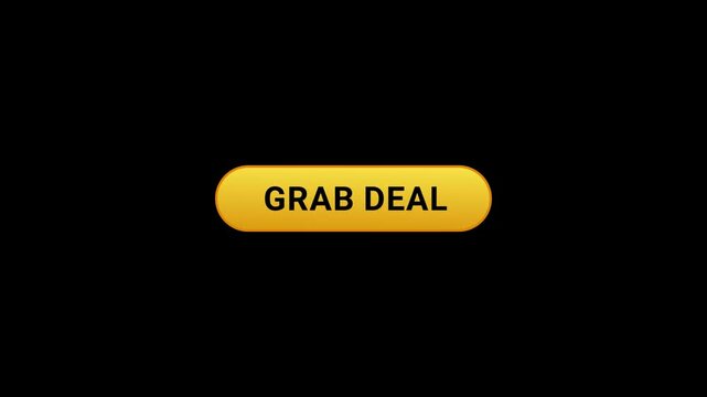 Grab deal Yellow Shine Button Animation