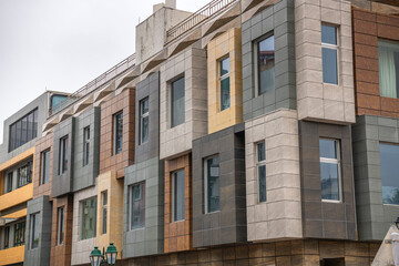 Fototapeta premium Modern houses at Taipa village in Macau