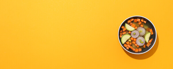 Vegetable soup, healthy nutrition and healthy lifestyle