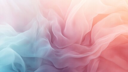 Fototapeta premium Pastel Dream: A Symphony of Sheer Fabric in Soft Hues