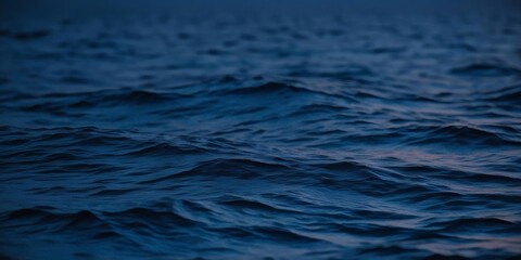 Naklejka premium Abstract View of Deep Blue Ocean Waves Texture Background for Powerful and Natural Scenes