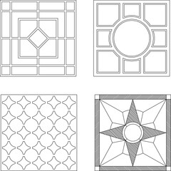 Fototapeta premium vector illustration sketch drawing ornament decoration decoration pattern background classic vintage ethnic traditional abstract modern