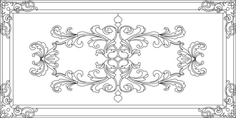 vector illustration sketch drawing ornament decoration decoration pattern background classic vintage ethnic traditional abstract modern floral natural