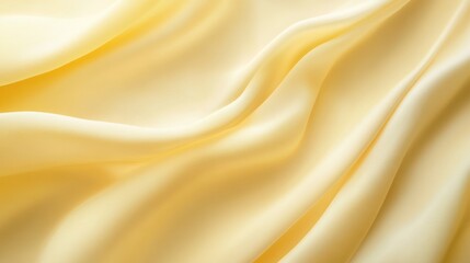 Obraz premium Elegant Draped Pale Yellow Silk Fabric Texture