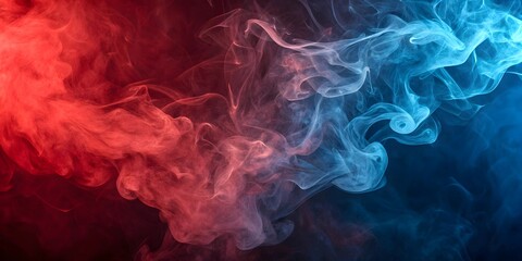 Red and blue Smoke Effect Wallpaper