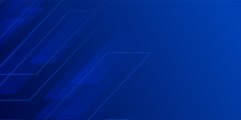 dark blue background with abstract square shape, dynamic and sport banner concept.