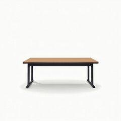 Fototapeta premium Modern Wooden Table, Minimalist Design - Minimalism