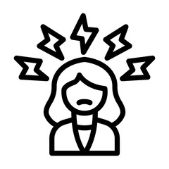 stressed Line Icon