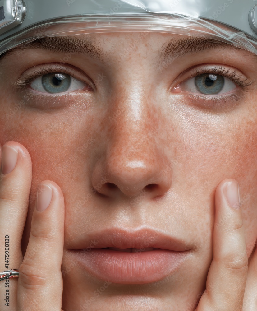 Poster tech-driven wellness revolution innovative sleep health monitoring with hyper-realistic digital heal