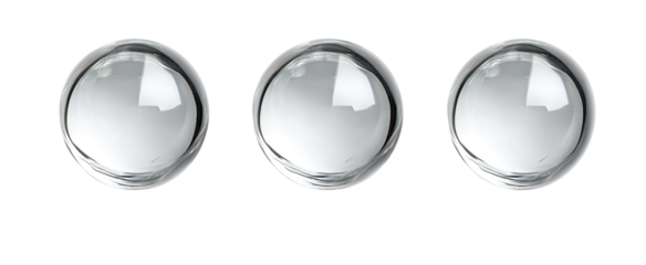 Three Clear Circular Shapes