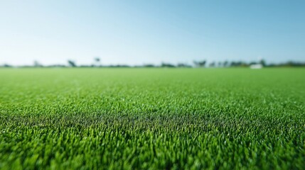 Fototapeta premium Sustainable Landscape Design Ultra-Crisp Emerald Turf Visualization for Eco-Friendly Urban Planning, Green Infrastructure, and Climate-Responsive Environmental Solutions