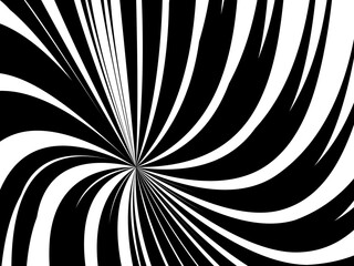 Halftone black line abstract spiral vector illustration on white color background. Modern abstract background. Black lines on white background.