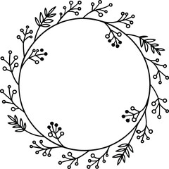 Floral Vector Design Element for Birthday, New Year, Christmas Card, Wedding Invitation, Marketing, Advertising and Presentation.