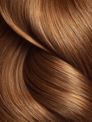 Fototapeta premium Close Up of Flowing Auburn Hair Showing Highlights and Texture in Studio Lighting for Beauty and Fashion