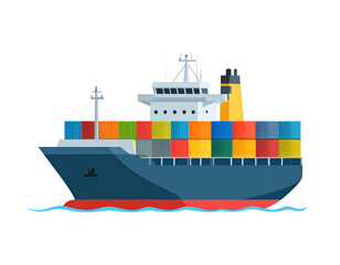 Cargo ship illustration (1)