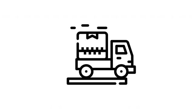 icon motion line graphic send zip