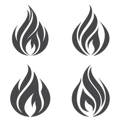 High quality fire emoticon isolated on white background. Fire emoji vector illustration. Lit icon.