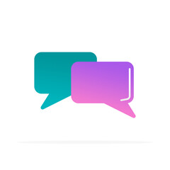 comment icon, colored flat vector. modern and minimalist design.