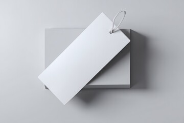 3D bookmark mockup offering a blank section to feature your custom design or logo.