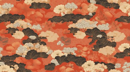 Stunning Japanese Floral Pattern Design japanese patterns