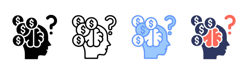 Funding icon sheet multiple style collection