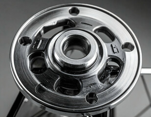 Close Up Of Precision Machined Metal Component