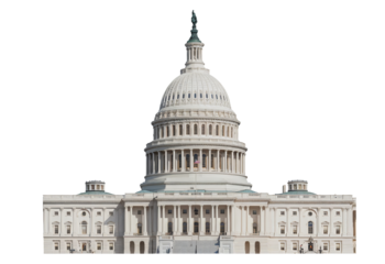 Architectural Elegance of the Capitol Building in White