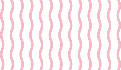 Pink and white  vertical smooth wavy line pattern. vertical striped wave background. Background Groovy vertical waves seamless pattern.60s and 70s vibes Vintage Geo Art.