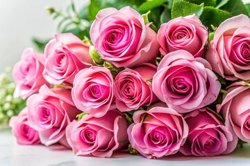 bouquet of pink roses