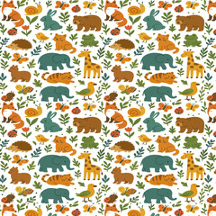 Seamless background pattern with a modern geometric design, perfect for use as wallpaper, textiles, packaging, and graphic design elements. This pattern offers a clean and aesthetic visual balance, 