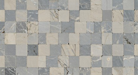 Elegant Checkerboard Marble Tile Texture High-Resolution Seamless Pattern for Design Projects