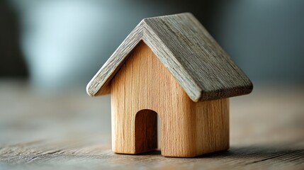 A wooden house symbolizing a financial sanctuary representing security and peace in wealth concept