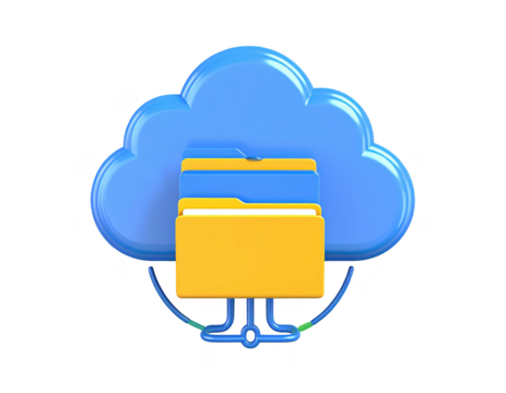 Cloud Computing with Folders for File Storage and Data Management