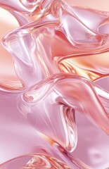 Holographic Abstract 3D Background – Luxury Fluid Crystal Design