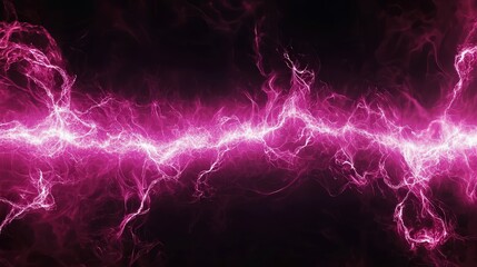 Obraz premium Captivating purple plasma discharge, energetic electrical energy background