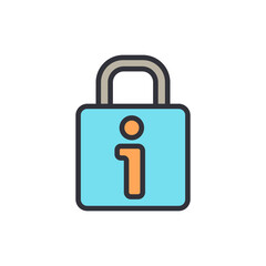 Information Security Concept With Padlock And Symbol On A Transparent Backdrop
