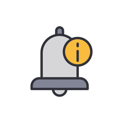 Obraz premium Notification Alert With Information Symbol On The Transparent Background