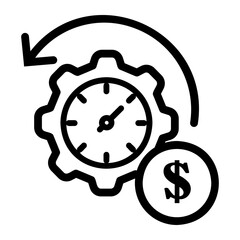 short term Line Icon