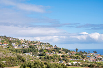Fototapeta premium Southern California Streets, homes and Neighborhoods, Palos Verdes California 