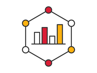 Network icon. Marketing icon and symbol. Colored outline Icon. Simple flat vector icon.
