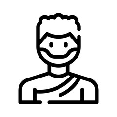Hajj line icon