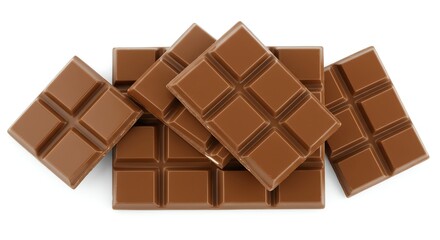 Fototapeta premium Milk Chocolate Pieces Sweet Treat