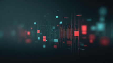 Fototapeta premium Digital abstract background with vibrant colors