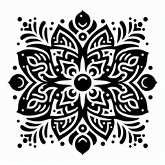 image, vector, design, illustration, set of black and white patterns, abstract ornament, abstract vector background.