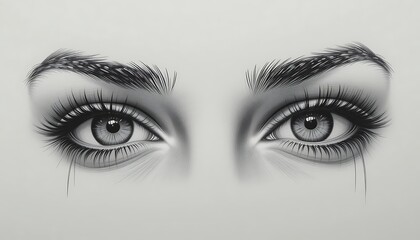 Intriguing Gaze: A Monochromatic Masterpiece of the Human Eye